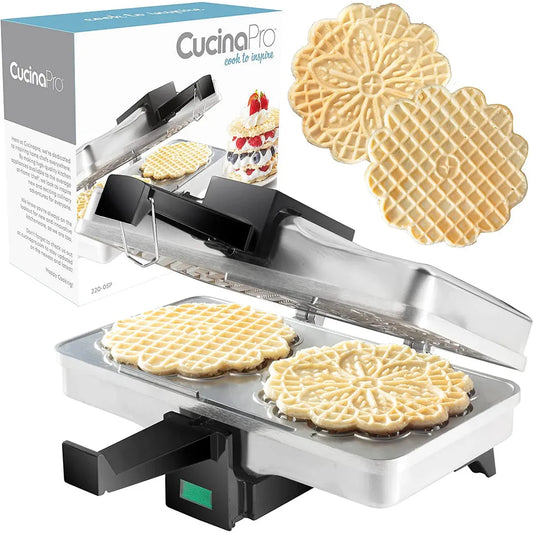 CucinaPro Pizzelle Maker: Polished