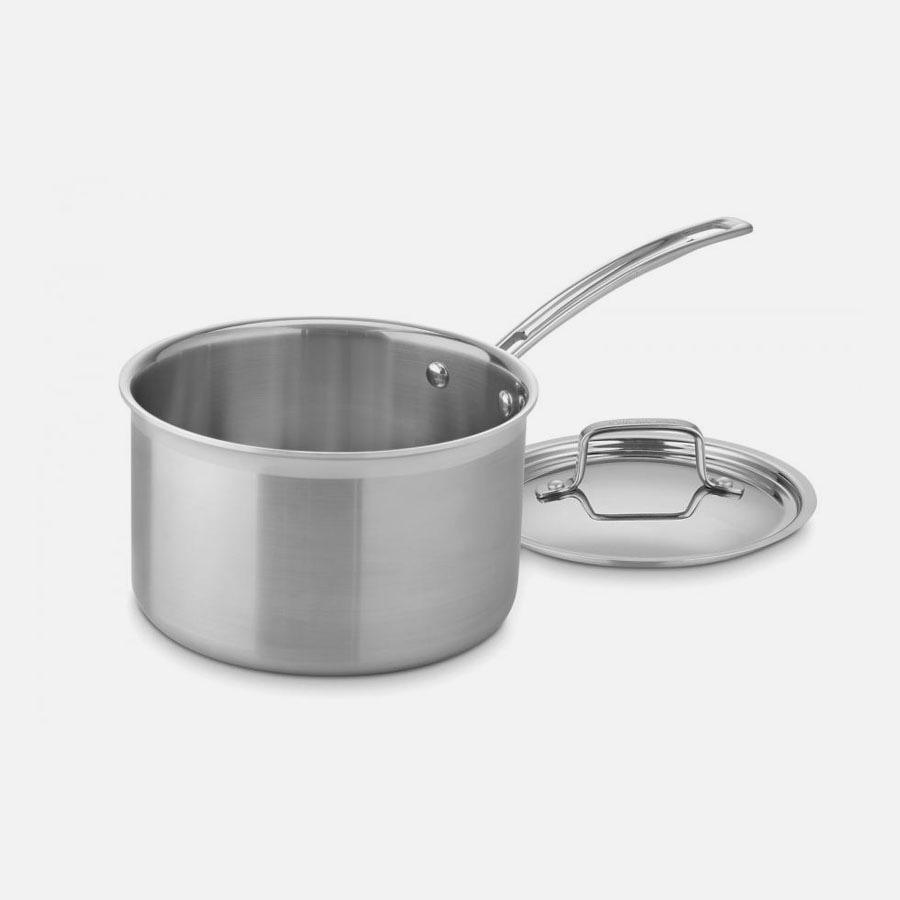 Cuisinart MultiCladPro Saucepan w/Lid: 4 QT