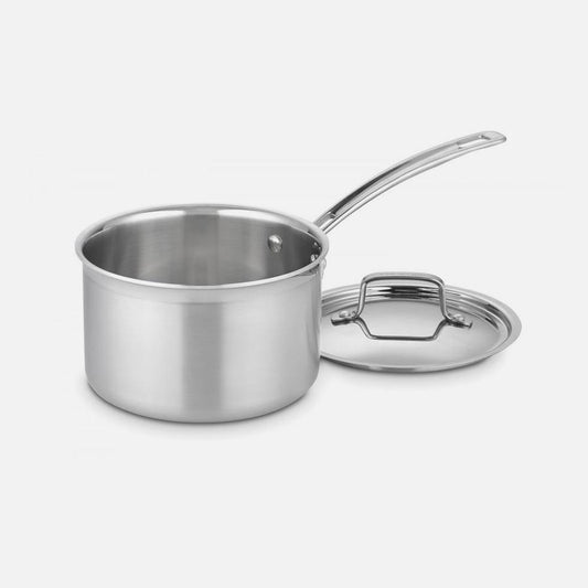 Cuisinart MultiCladPro Saucepan w/Lid: 3 QT