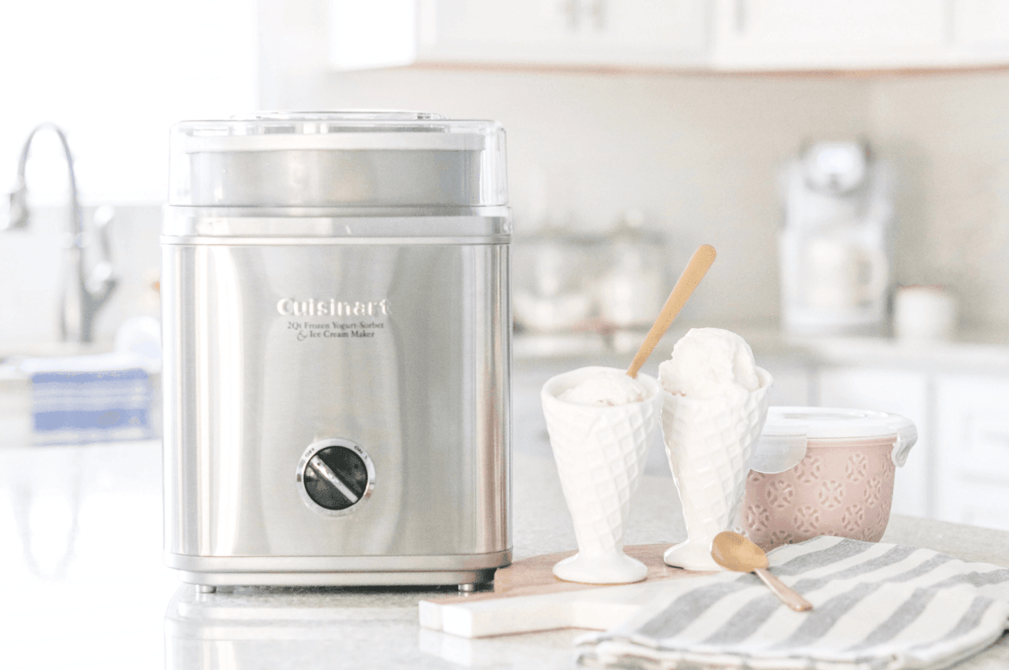 Cuisinart Pure Indulgence Ice Cream Sorbet Frozen Yogurt Maker 2 QT ICE 30BCP1 Zest Billings LLC