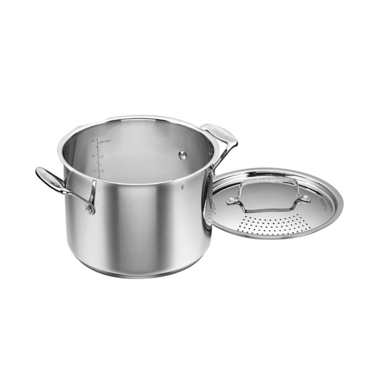 Cuisinart Chef's Classic Stockpot: 6 QT, with straining lid