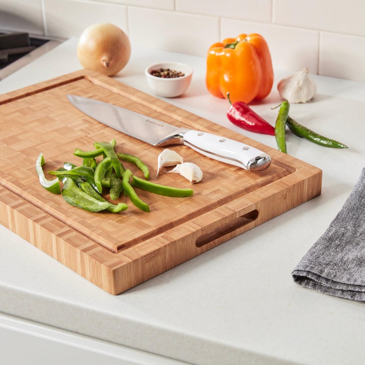 Cuisinart End Grain Cutting Board: 17" x 12", Bamboo