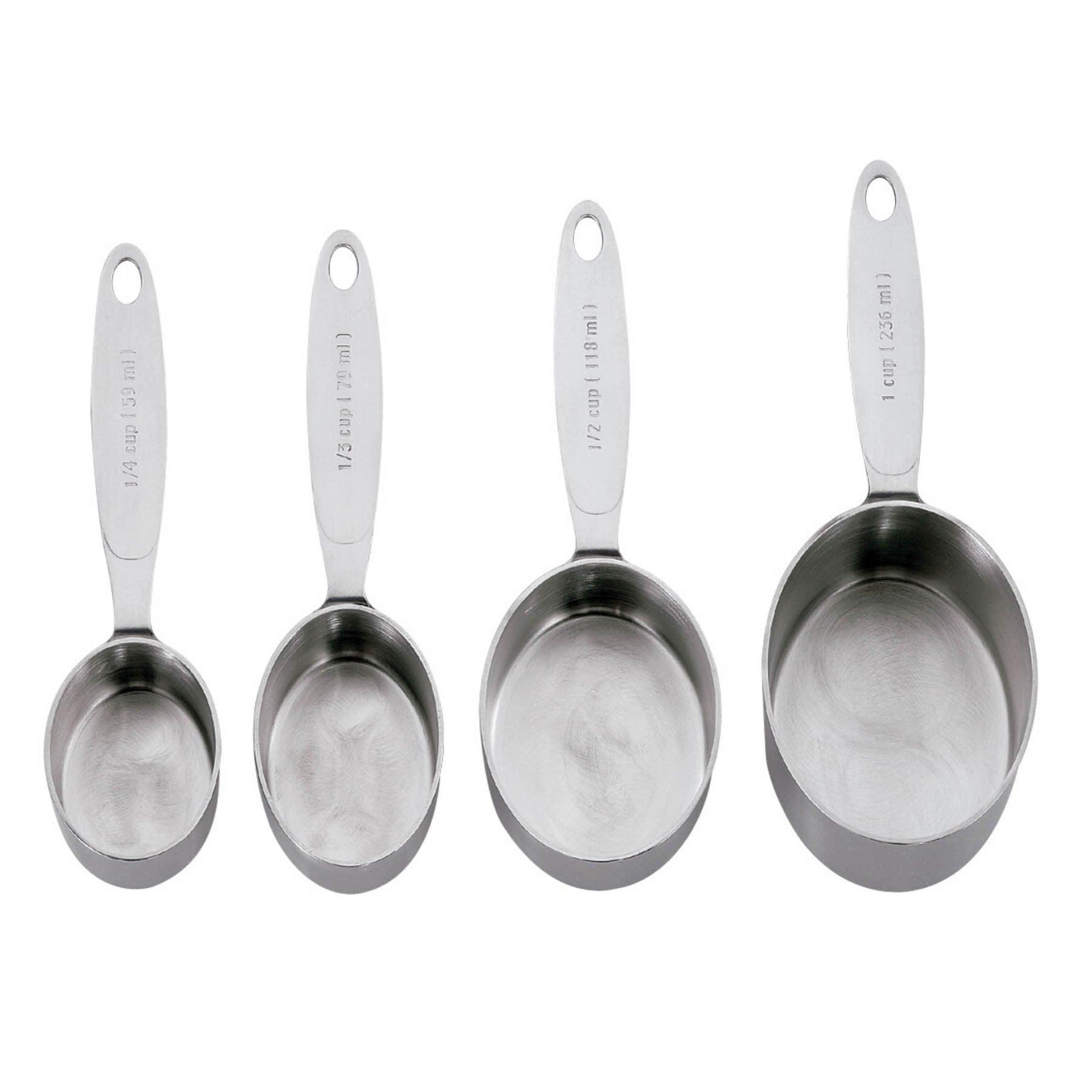 Cuisipro Measuring Cups: Stainless Steel, 4 Piece Set