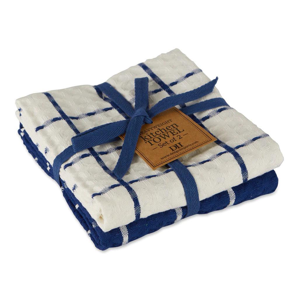 DII Dishtowels (Set of 2): Kitchen Windowpane Waffle