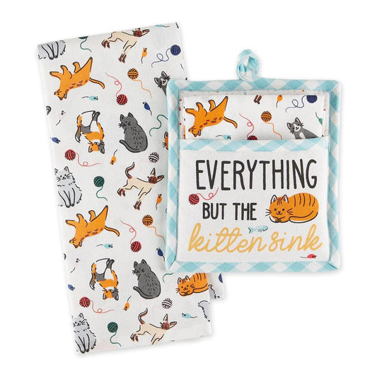 DII Potholder Gift Set: Everything But The Kitten Sink