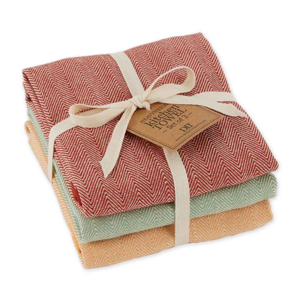 DII Dishtowels (Set of 3): Heavyweight, Herringbone