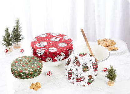 DII Bowl Covers (Set of 3): Holly Jolly