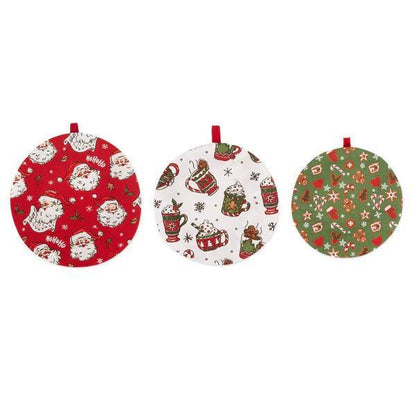 DII Bowl Covers (Set of 3): Holly Jolly