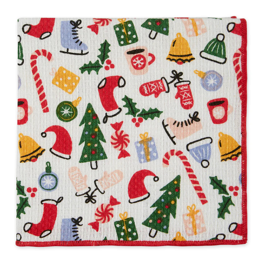 DII Dishcloths (Set of 4): Holiday Vibes