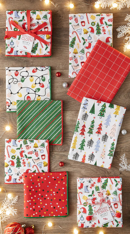 DII Dishcloths (Set of 4): Holiday Vibes