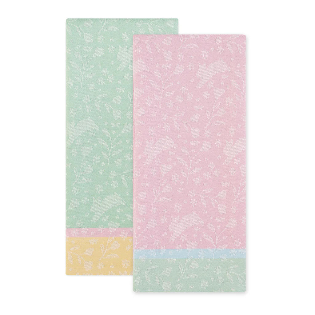 DII Dishtowels (Set of 2): Bunny Hop Jacquard