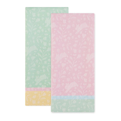 DII Dishtowels (Set of 2): Bunny Hop Jacquard