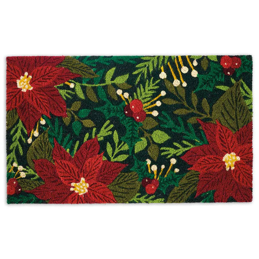 DII Doormat: Pointsettias