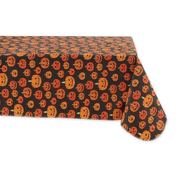 DII EcoVinyl Tablecloth: Jack-o-lanterns