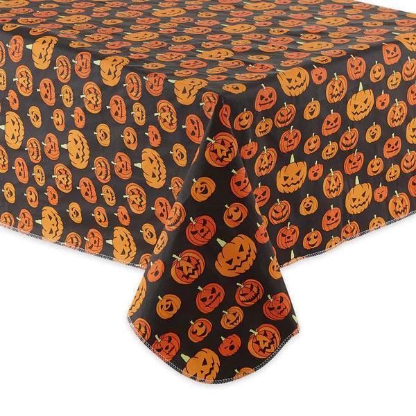 DII EcoVinyl Tablecloth: Jack-o-lanterns