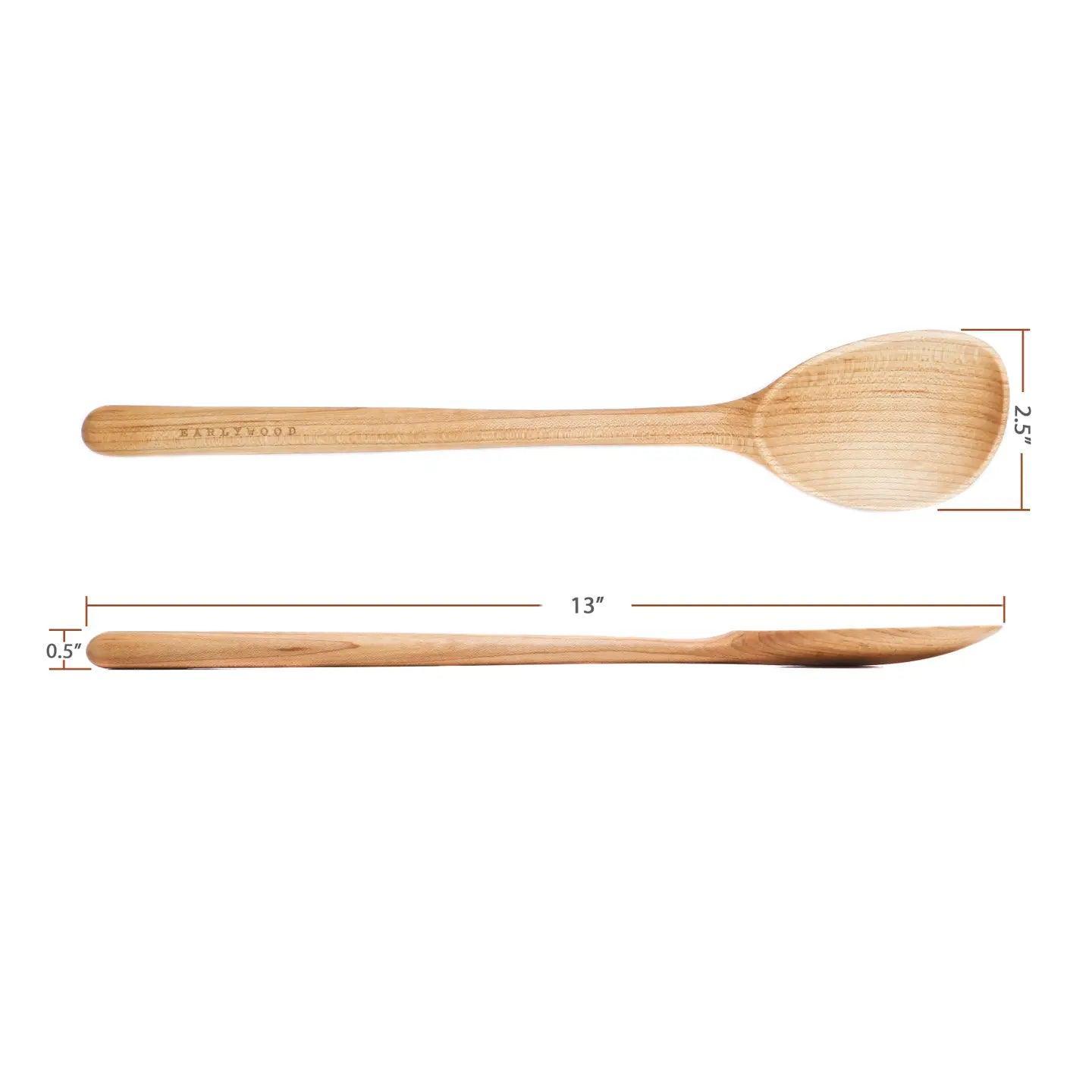 Earlywood Cooking Spoon: Maple, Right Handed