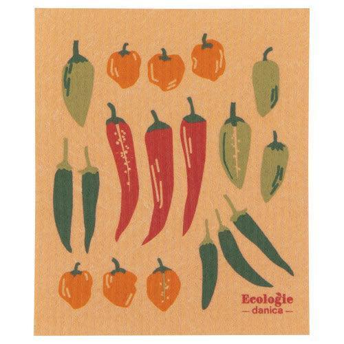 NOW Designs Swedish Dishcloth: Chili Peppers