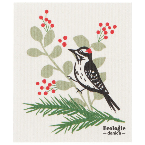 NOW Designs Swedish Dishcloth: Forest Woodpecker