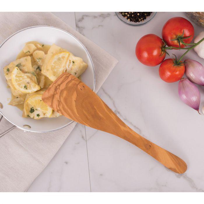 Eddington's Italian Olive Wood Spatula: 12.5", Wide