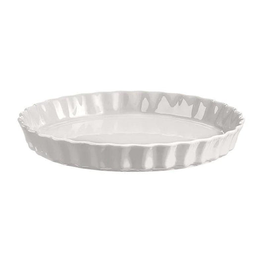 Emile Henry Tart Dish: 12" Round, Shallow, Flour