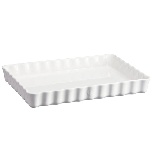 Emile Henry Tart Dish: Rectangular, Wide, Flour