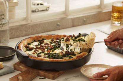 Emile Henry Deep Dish Pizza Pan: Charcoal