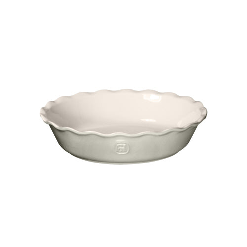 Emile Henry Modern Classics Pie Dish: Pearl Gray