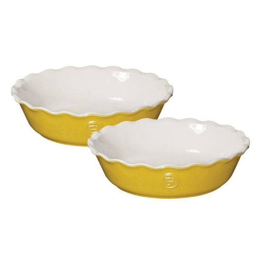 Emile Henry Modern Classics Mini Pie Dishes (Set of 2): Leaves