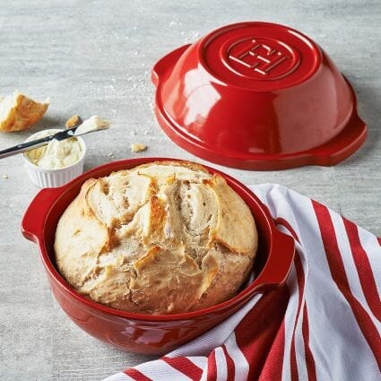 Emile Henry Bread Baker: Bread Pot, Burgundy