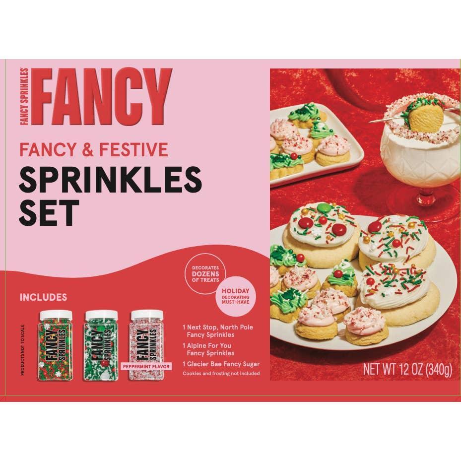 Fancy and Festive Holiday Sprinkles 3 Pack