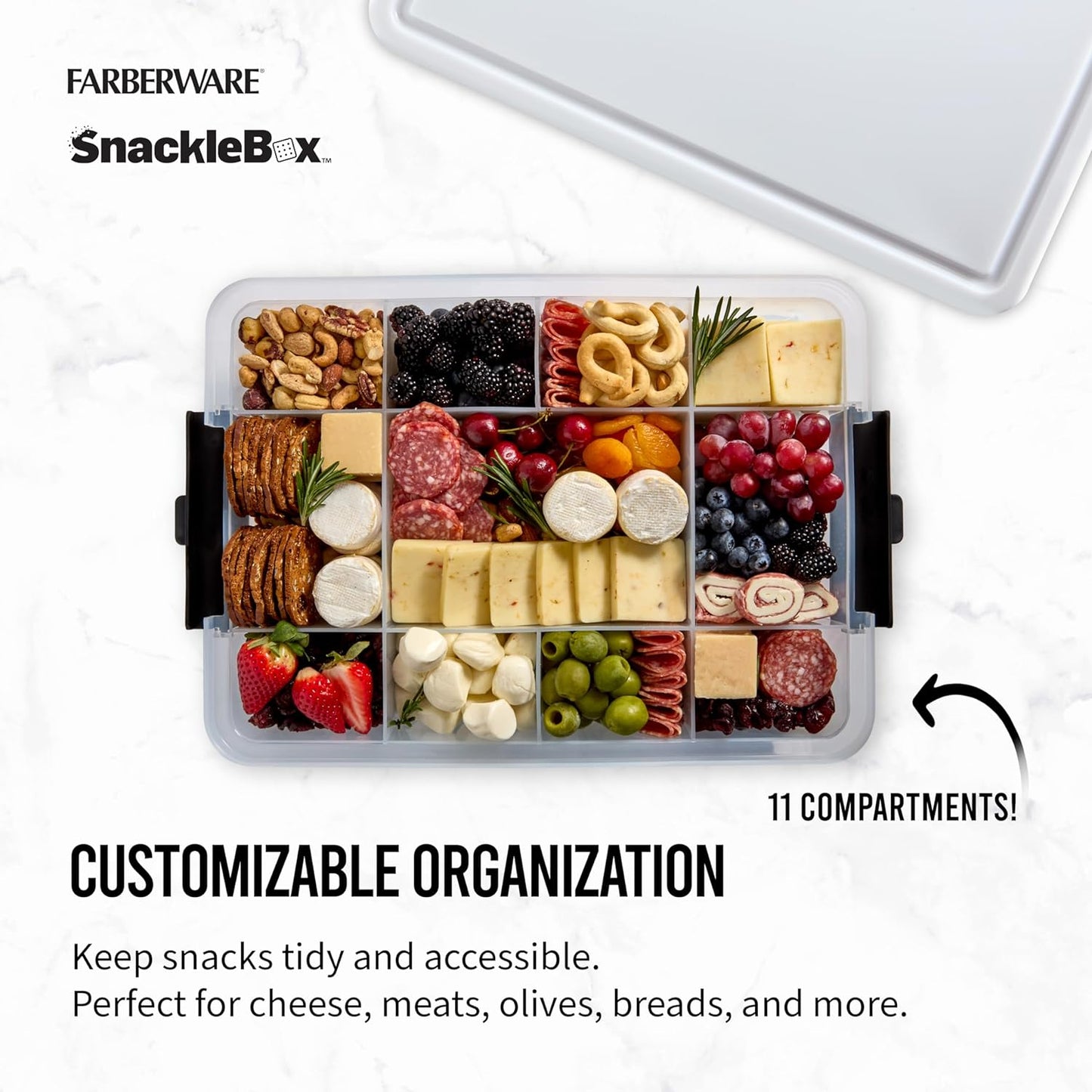 Farberware Build-A-Board Snacklebox with Poly Lid