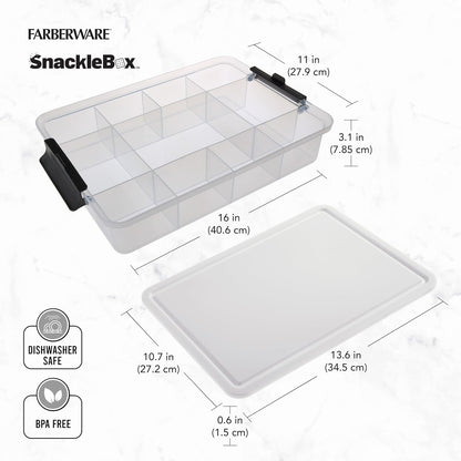 Farberware Build-A-Board Snacklebox with Poly Lid