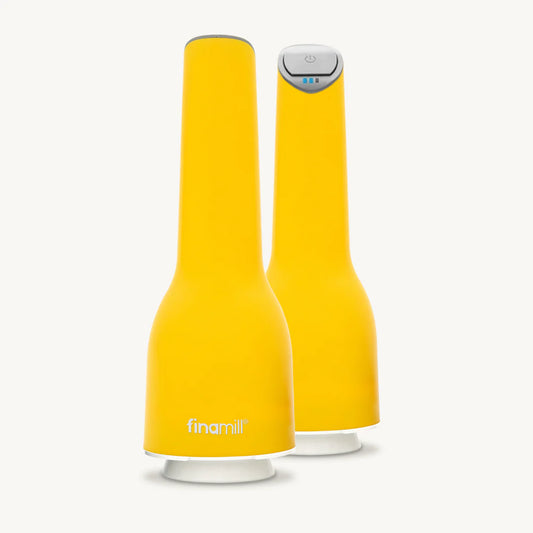 FinaMill USB Rechargeable Grinder + 2 Pods (ProPlus, Peppercorn): Canary Yellow