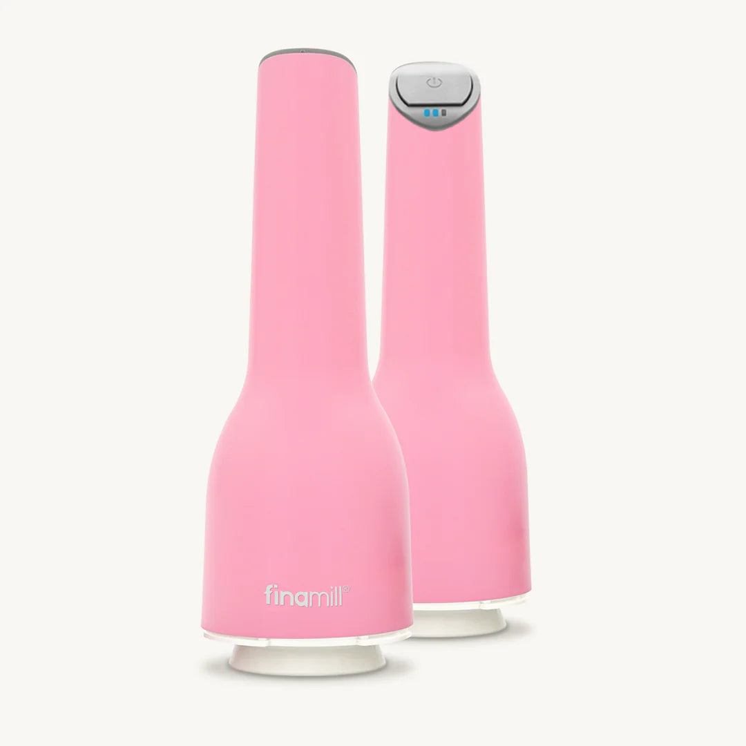 FinaMill USB Rechargeable Grinder + 2 Pods (ProPlus, Peppercorn): Cotton Candy Pink