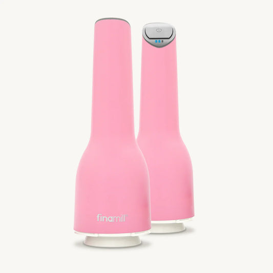 FinaMill USB Rechargeable Grinder + 2 Pods (ProPlus, Peppercorn): Cotton Candy Pink