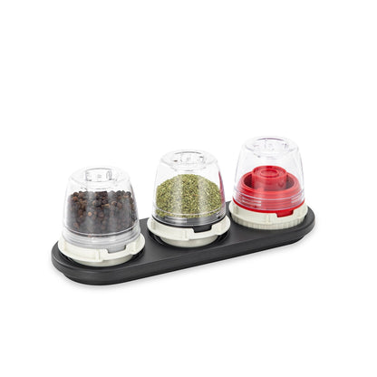 FinaMill Stackable Tray: Trio Black