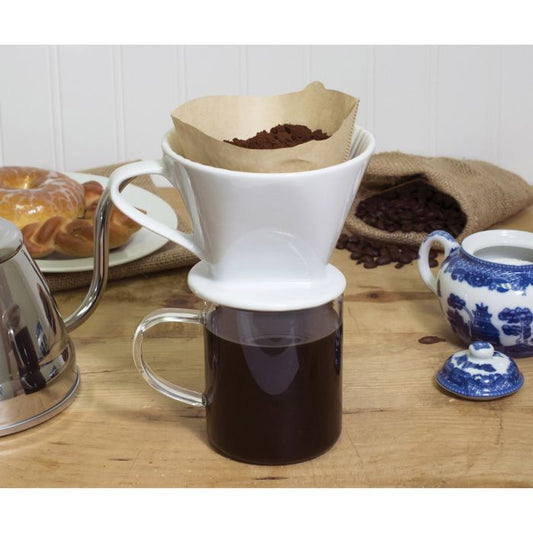 Fino Porcelain Pour Over Filter Cone: #2