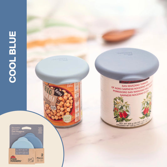 Food Huggers Can Huggers (Set of 2): Cool Blue