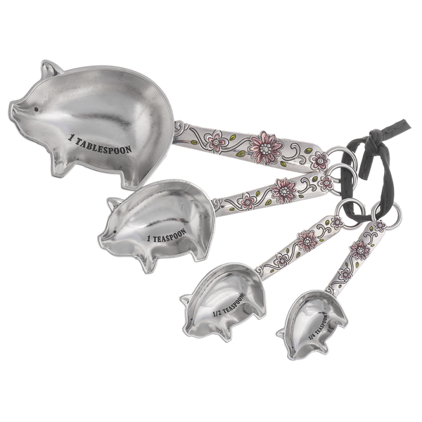 Ganz Measuring Spoons (Set of 4): Pig