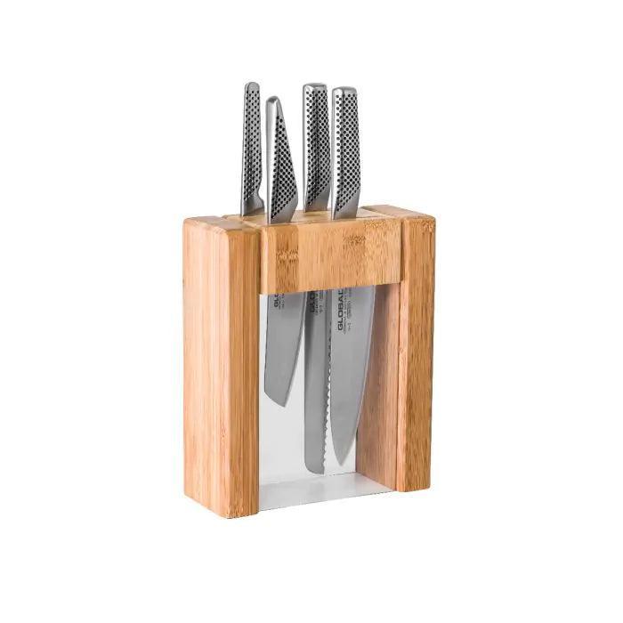 Global Ikasu Knife Block Set: 5 Piece