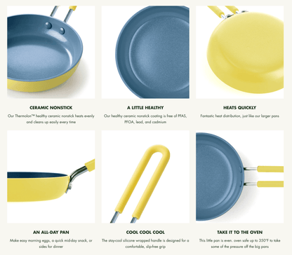 Green Pan Mini Egg Pan: Round, Yellow