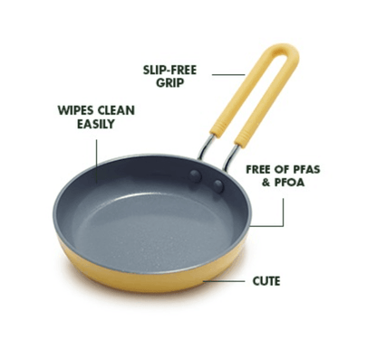 Green Pan Mini Egg Pan: Round, Yellow