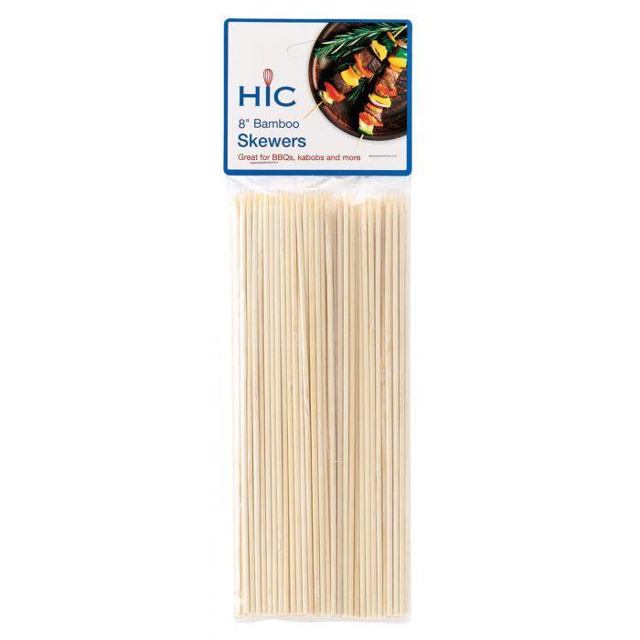 HIC Skewer - 8", bamboo