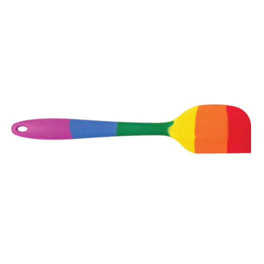 HIC Silicone Corner Spatula: 10.75", Rainbow