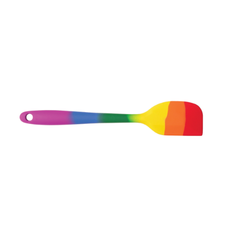 HIC Silicone Mini Spatula: 8.5", Rainbow