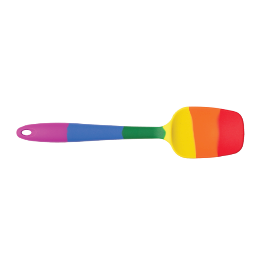 HIC Silicone Spoonula: 10.5", Rainbow