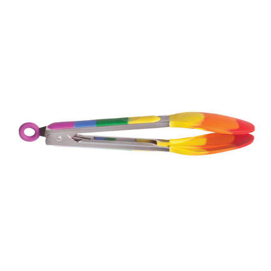 HIC Silicone Tongs: 10.25", Rainbow
