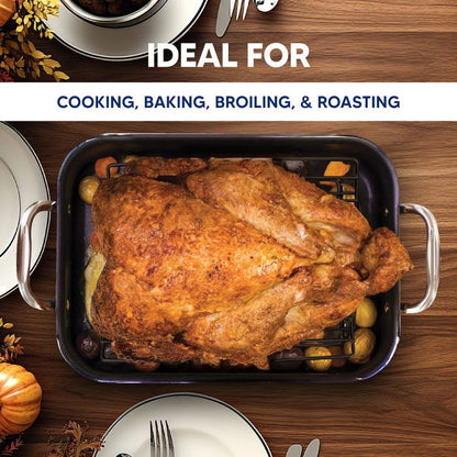 HIC Roast Rack: Non-Stick V-Rack, 10" x 16"