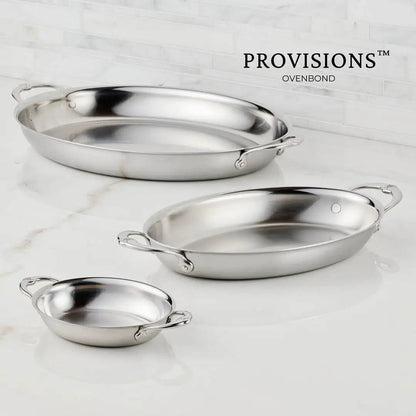 Hestan Provisions Clad Oval Roaster: Large