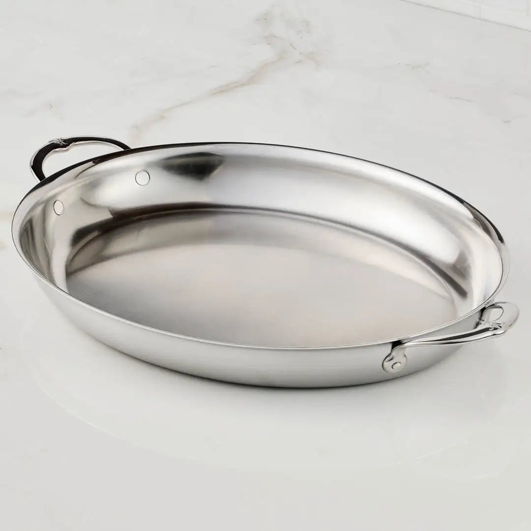 Hestan Provisions Clad Oval Roaster: Large